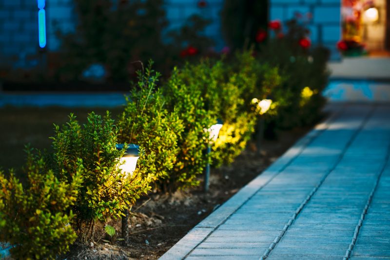 Outdoor Pavers with Lighting